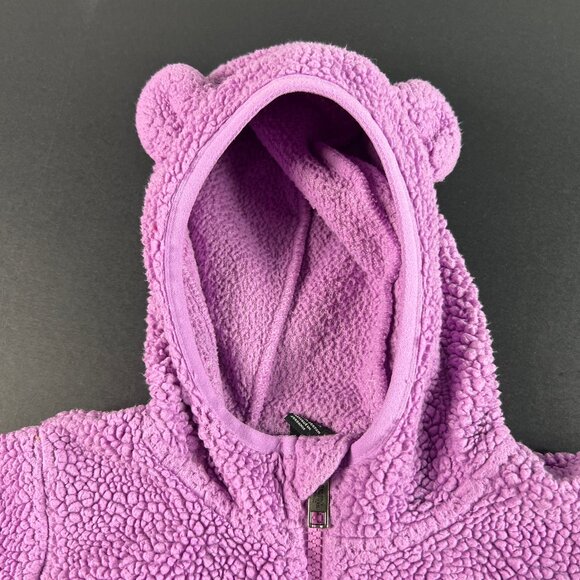 The North Face Sweatshirt Kids Girls 4 Pink Faded Campshire Bear Full Zip Hoodie - Picture 6 of 15
